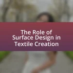 The Role of Surface Design in Textile Creation