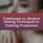 Traditional vs. Modern Sewing Techniques in Clothing Production